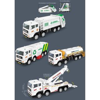Đồ Chơi Trẻ Em Xe Bé Trai Vệ Sinh Quán Tính Rác Xe Tải Vệ Sinh Rắc Cứu Hộ Xe Giả