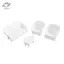 HFTOY 4 Chiếc Trắng DIY Nhà Búp Bê Thu Nhỏ Phòng Khách Cổ Sofa Bàn Mô Hình Đồ Chơi Trẻ Em ~