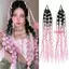 DARON Bubble Jumbo Braid, Lantern Braid Ponytail Extension Twist Braid Bulk, Natural Ombre Handmade Tóc tổng hợp bện tóc đuôi ngựa cho nữ