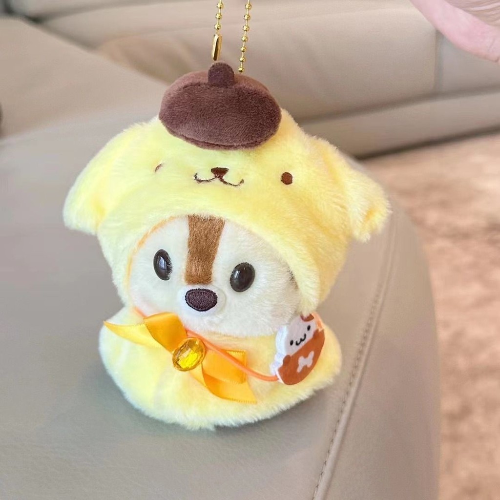 Quần áo lông xù 17cm dễ thương Kuromi Melody Pacha Mũ đội đầu cho chó Nu 10cm Quần áo trẻ em