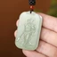 Mặt dây chuyền ngọc bích Guan Gong style Qingbaiyu