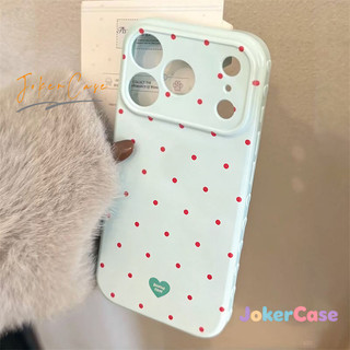 Ốp Lưng Cho IPhone 13 15 16 11 17 14 12 Pro Max XR X XS Max AIR 7 16 8 Plus Vỏ chống rơi toàn bộ ống kính chấm bi tươi