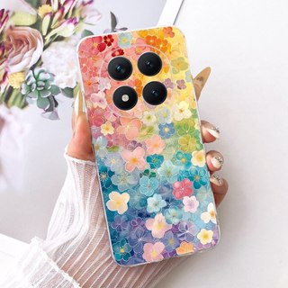 Dành Cho Xiaomi Redmi Note 15 Pro Plus 5G Note15 Pro + 5G Mới Thanh Lịch Họa Tiết Hoa Mèo Vỏ Điện Thoại TPU Silicon Mềm