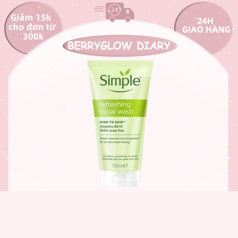 Sữa Rửa Mặt Simple – Làm Sạch Dịu Nhẹ, Mềm Da, Dùng Hằng Ngày