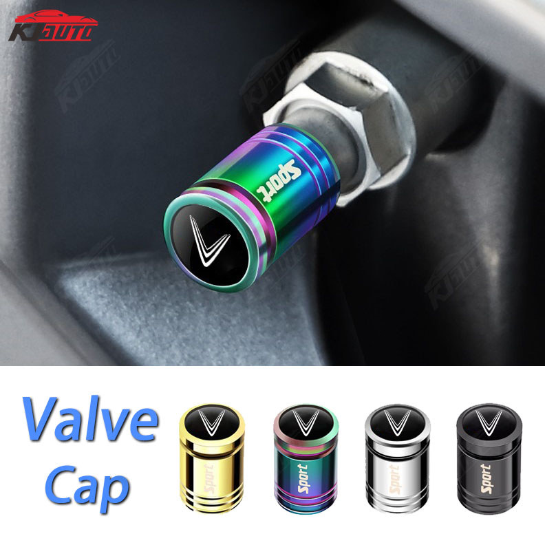 Nắp van hợp kim VinFast Bảo vệ lốp xe khỏi rò rỉ khí Phụ kiện trang trí ô tô cho Lux A Fadil President SA VF5 VF8 VF9 E34