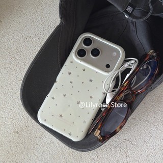 Thích hợp cho iPhone 17ProMax 17Pro 17 16ProMax 16Pro 16 15ProMax 15Pro 15 14ProMax 14 13ProMax 13 Apple iPhone Case ins Ngôi Sao Phổ Biến Gạo Trắng