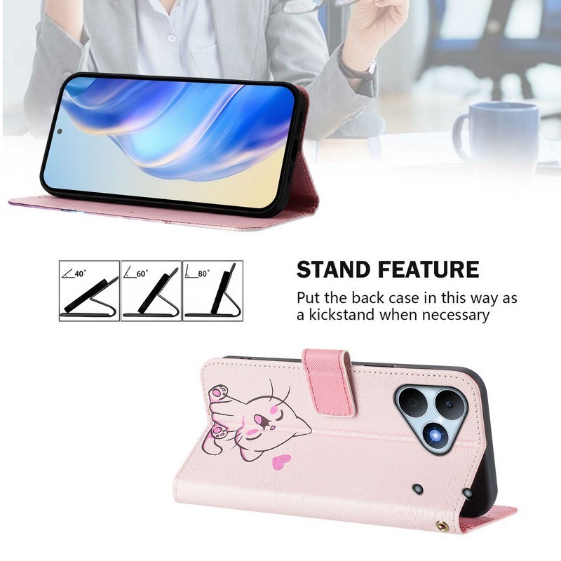 Vỏ Đáng Yêu Cho Realme Note 80 Ốp Lưng Realme Note 60 60X 50 70 70T C63 C61 C55 C53 C51 Ốp Điện Thoại Lật Họa Tiết Vẽ Dễ Thương Ví Từ Tính Bao Da Sách