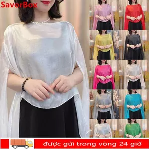 SAVORBOX Evening Prom Cape - Khăn Choàng Voan Dài Thời Trang