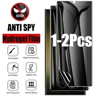 1-2 Chiếc Mờ Mềm Hydrogel Cho Samsung Galaxy Note10 Note10 + Note20 Note8 Note9 Lite Siêu Chống Trầy Xước Chống Gián Điệp Riêng Tư Và Bảo Vệ Màn Hình HD Phim Chống Ánh Sáng Xanh