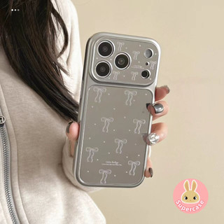 Ốp Điện Thoại Gương Bạc Nơ Tình Yêu Cho OPPO Reno 15C 15 Pro Max Mini 14 13 Pro Find X9 X8S X8 Plus Pro Ultra K12X 5G 4G Vỏ Mềm Ins Phong Cách Ngôi Sao Dễ Thương