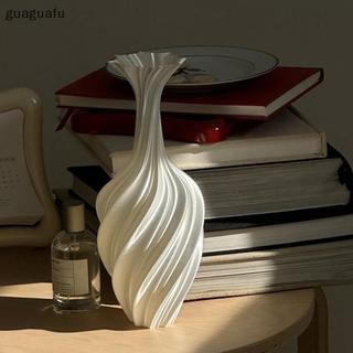 [guaguafu] Bình in 3d Bình hoa phong cách hiện đại có họa tiết xoáy Bình trưng bày hoa thẩm mỹ cho phòng khách Trang trí máy tính để bàn VN