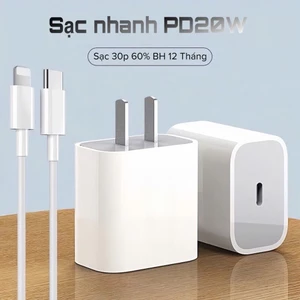 Sạc nhanh PD 20W không nóng củ sạc cổng TypeC ổn định dòng điện bảo hành 12 tháng I.
