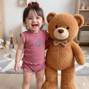 bộ sơ sinh hè cho bé 0-2 tuổi, Set Bộ Bé Gái Phong Cách Hàn Quốc, Áo Sát Nách Quần Chíp Thun Tăm Co Giãn 4 Chiều