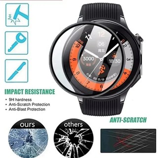 2-10 Chiếc Đồng Hồ Bảo Vệ Màn Hình Cho OPPO Watch X3 X2 X mini SE S Free Band 2 Cong Đen Cạnh Kính Phim Cho OPPO Watch 4 3 2 Pro 46mm 41mm 42mm HD Kính Cường Lực Phim