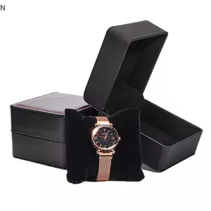 NS Cao Cấp Da Pu Hộp Đồng Hồ Flip Cover Đồng Hồ Đơn Paaging Hộp Bảo Quản Trang Sức Cho Đồng Hồ Đeo Tay & Đồng Hồ Thông Minh NS
