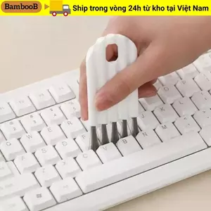 Bàn chải khe rãnh mini, bàn phím khử nhiễm, nắp cốc di động BAMBOOB