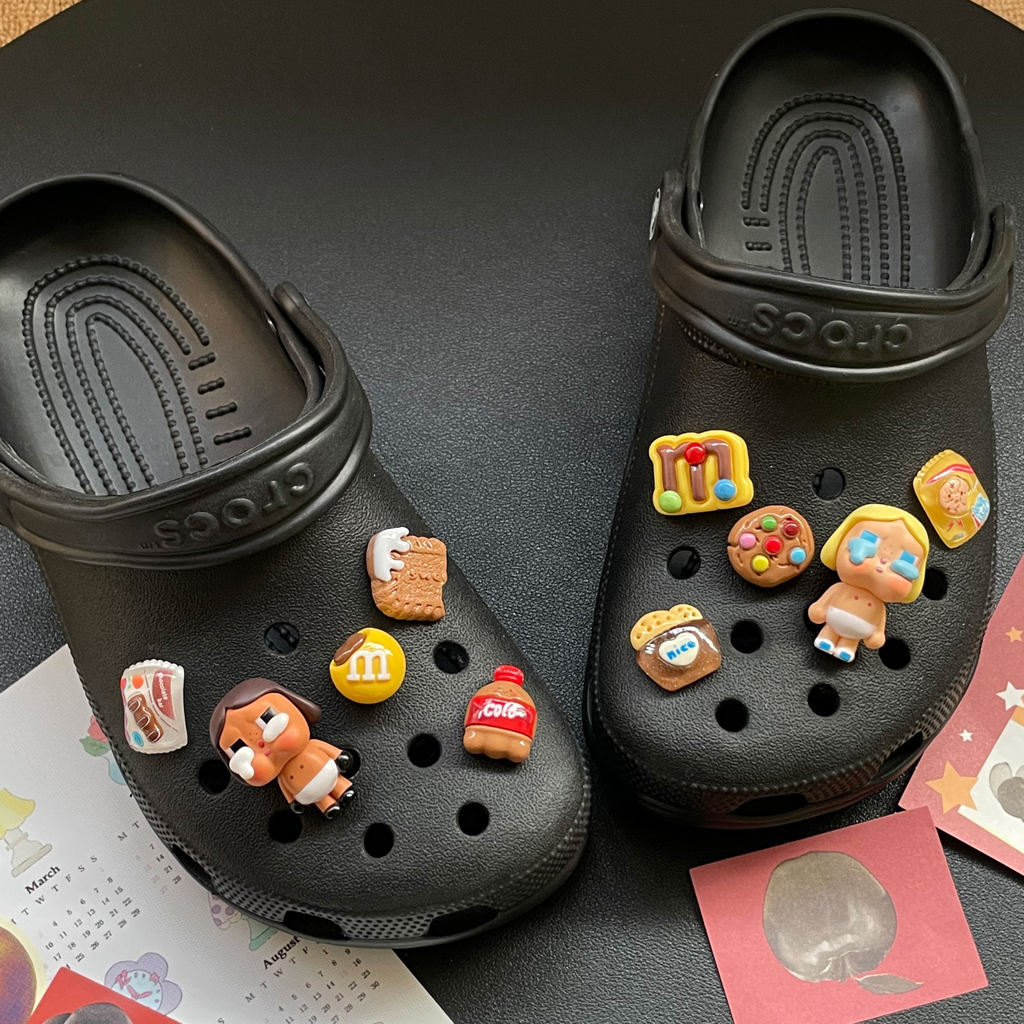 Phụ Kiện Pop Mart Giày Lỗ Dễ Thương Cho Bé Sơ Sinh, Phù Hợp Crocs, Có Thể Tháo Rời, Hoa Cao Cấp