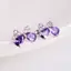 Bông Tai Zircon Tím Cho Nữ - Phụ Kiện Thời Trang Hàng Ngày