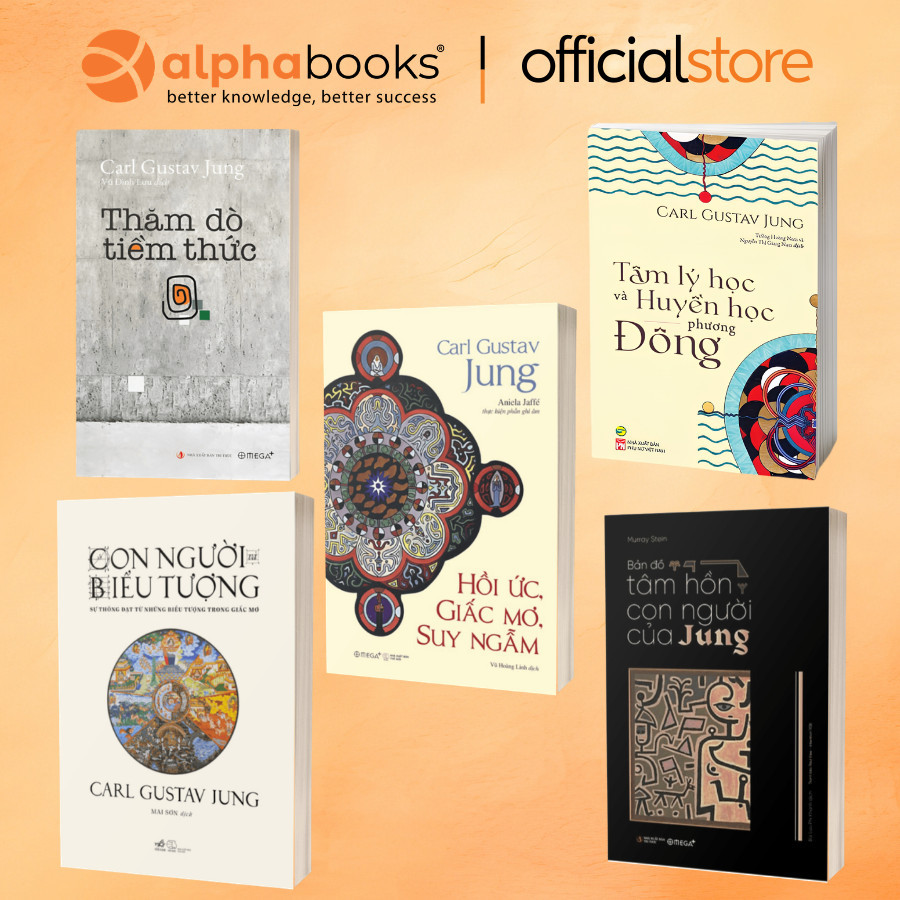 Combo sách Carl Jung:Hồi Ức, Giấc Mơ+TH Con Người+Con Người Biểu Tượng+Tâm lý Và Huyền Học+TD tiềm thức+Cái Tôi Chưa KP