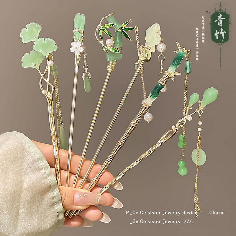Phong Cách Mới Bán Hanfu Tua Rua Hoa Kẹp Tóc Niche Thiết Kế Cao Cấp Kẹp Tóc Cổ Kẹp Tóc Phụ Kiện Tóc