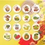 50 sticker, miếng dán TẾT hình tròn, tem niêm phong bao bì quà tặng,CHÚC MỪNG NĂM MỚI