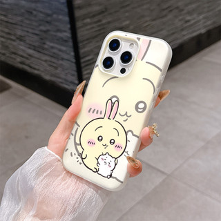 Ốp Lưng Chiikawa Usagi Hachiware Dễ Thương Cho Samsung Galaxy A06 A07 A05 A05S A04 A04E A17 A16 A15 A14 A13 A12 A03S A02 A20S M35 A33 A24 Vỏ Điện Thoại Mờ Trong Suốt 2 Trong 1
