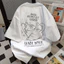 Áo thun nam nữ kiểu dáng thường ngày - họa tiết mèo đơn giản - 100% cotton - thời trang và dễ phối đồ - dáng rộng-T050