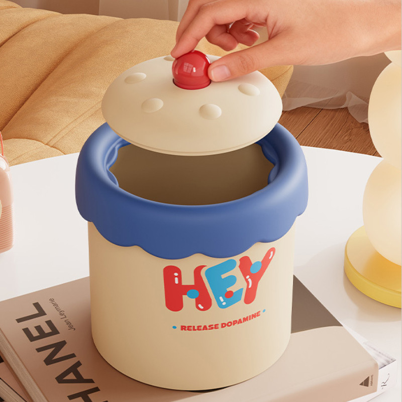 Thùng Rác Mini Để Bàn, Hộp Đựng Đồ Đa Năng, Tiện Lợi Cho Học Tập Và Làm Việc