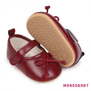 MG-Baby Girl Da PU Đế Bằng Giày Nơ Walker Cũi Giày Cho Tiệc Lễ Hội Tắm Cho Bé