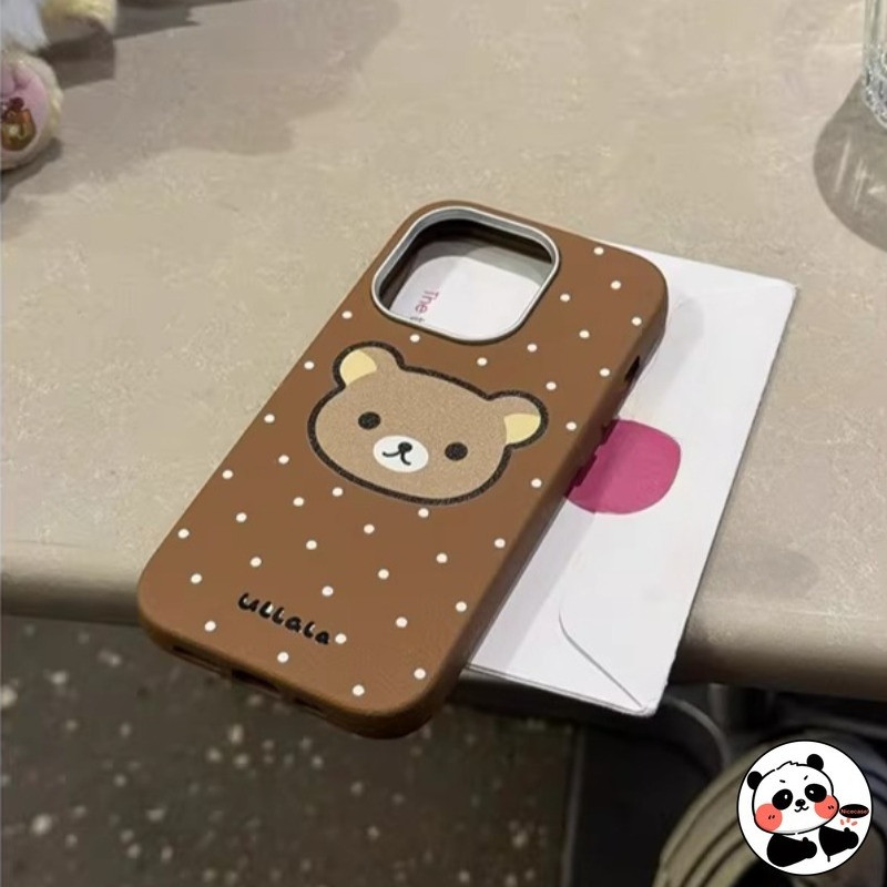 Ốp Điện Thoại Rilakkuma Dễ Thương Cho Realme Note 70 60 50 P1 Pro GT Master Q5i U1 6 5 Pro 6i 6s 5i 5s 2 Pro C1 Q 5G 4G Vỏ Da PU Hoạt Hình Gấu Ins Phong Cách Vỏ Mềm