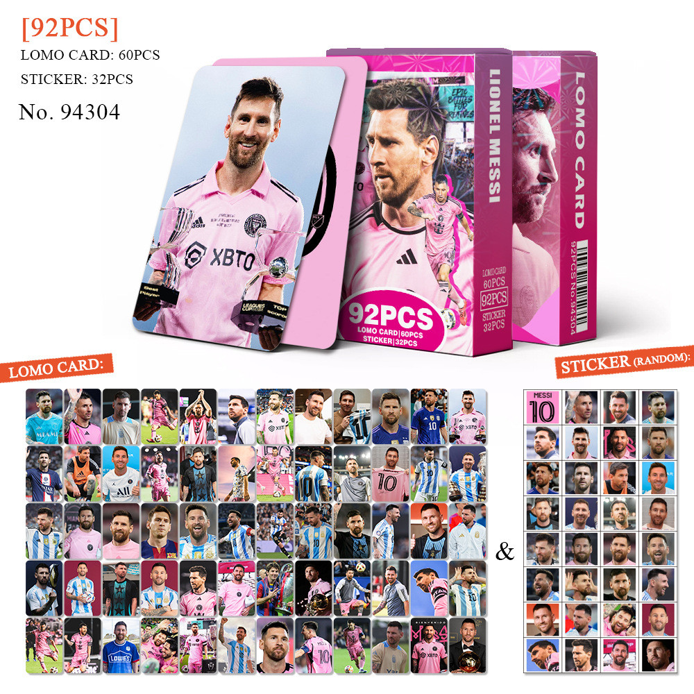 30-92 Chiếc Bóng Đá Ngôi Sao Bóng Rổ Lionel Messi Lomo Thẻ Real Madrid Baloncesto Photocards Cristiano Ronaldo Pele Neymar Dán Mbappé Bưu Thiếp YM
