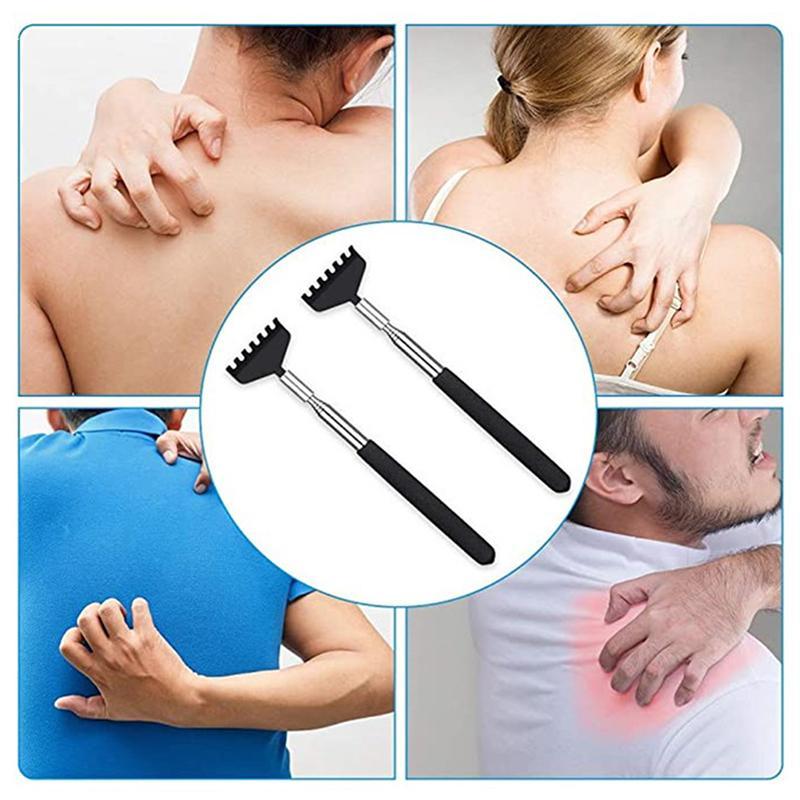 COD thép có thể thu vào ngứa cào scratcher Kính thiên văn massage công cụ trở lại scratcher