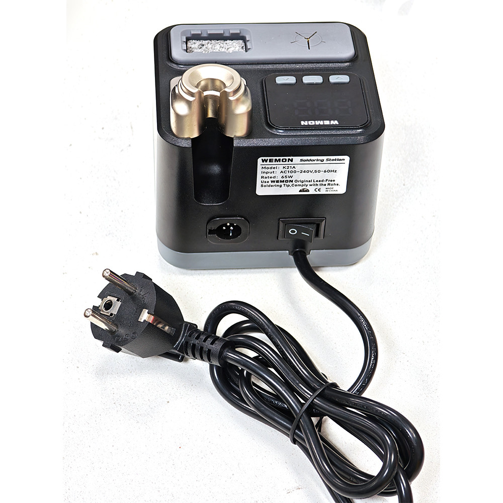 Trạm hàn WEMON K21A 100-480° Thiếc tan chảy 2S có thể điều chỉnh được cho trạm làm lại hàn điện tử chính xác Tay cầm T210