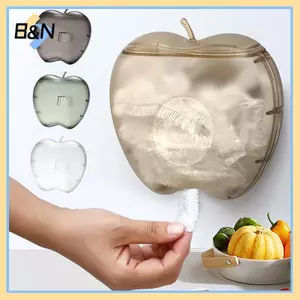 B & N Fresh Giữ Túi Hộp Bảo Quản Trong Suốt Treo Tường Chống Bụi Đa Năng Hình Trái Cây Hộp Tắm Phim Dùng Một Lần.