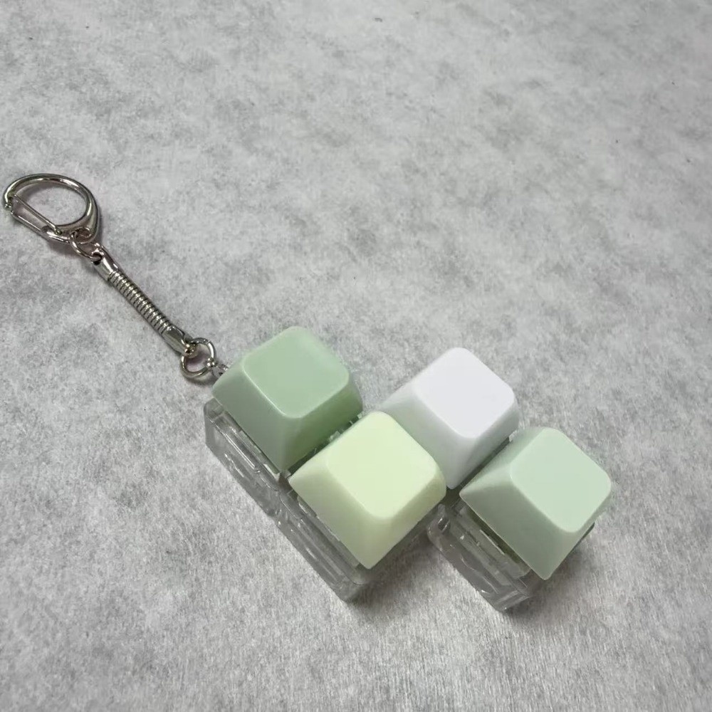 Bàn phím ngón tay JUIC, Keycap 2 / 3 / 6 / 9 Phím Fidget Móc khóa, Vượt qua thời gian Tiện ích Nút chìa khóa Đồ chơi giải nén dành cho người lớn