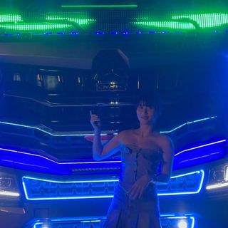 Dải LED trang trí xe ô tô dài 1m5, 2m hình Con Mắt có điều khiển nhiều chế độ điện chung