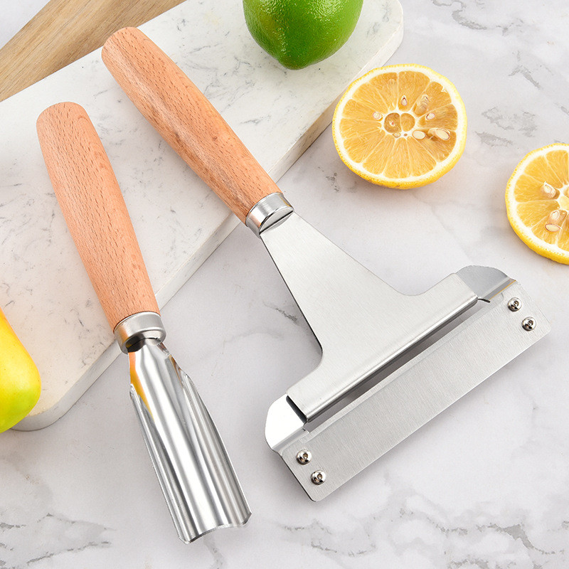 Thép không gỉ Bầu Dao Cạo Peeler Rau Khoai Tây Cắt Lát Trái Cây Lột Tiện Ích Nhà Bếp LI0E