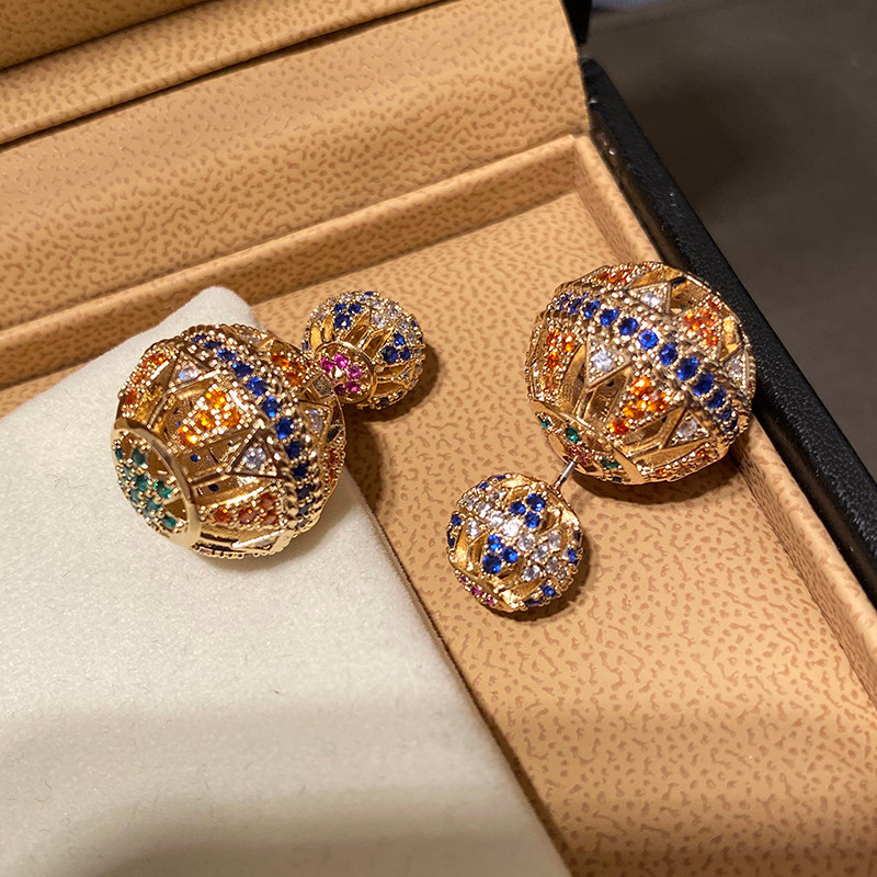 Bông tai tinh tế tua rua sang trọng nhẹ Zircon mới