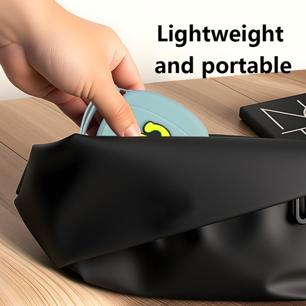 Túi lưu trữ silicon EBINLANDS, có dây buộc Ví đựng tiền xu, Ví Mini chống nước vuông đa chức năng di động
