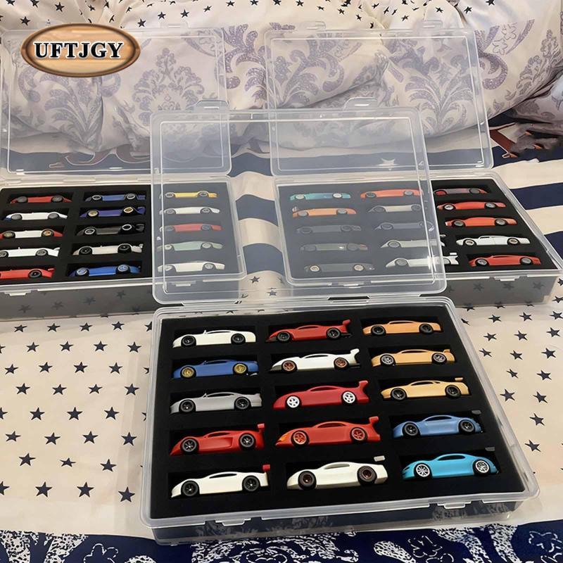 Hộp trưng bày thu nhỏ Đồ chơi Diecast Người tổ chức Xe lưu trữ Hộp trong suốt Trưng bày chống bụi Bộ sưu tập di động Thích hợp cho phòng ngủ Phòng khách Bookshe