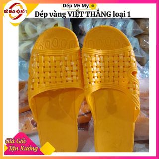 Dép tổ ong vàng nam nữ trẻ em VIỆT THẮNG(loại 1) đi trong nhà đi làm chống trơn trượt