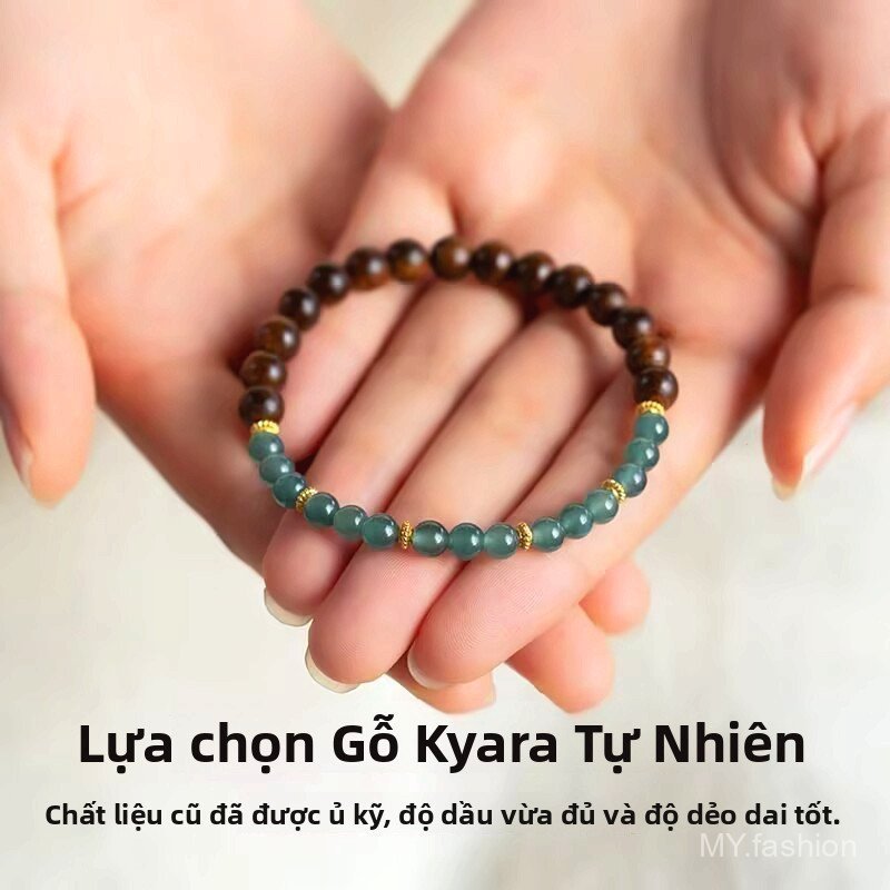Vòng tay gỗ trầm hương làm dịu tâm trí, phù hợp cho bé gái