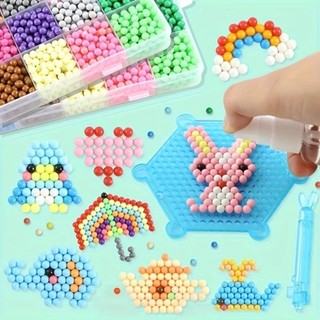 Bộ hạt ma thuật HOBBYIN, Không cần ủi tan chảy khi tiếp xúc với nước phun sương hạt ma thuật, Quà tặng Handmade 5mm DIY Xịt nước Hạt ma thuật Đồ chơi trẻ em
