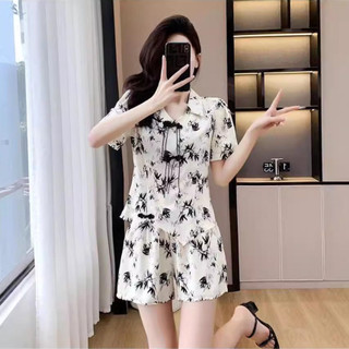 Bộ thời trang phong cách Trung Hoa cổ điển mới, phiên bản mùa hè, thanh lịch, tôn dáng, thời thượng và trẻ trung, gồm áo