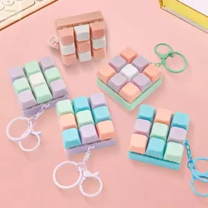AWNGD 9 Bàn Phím Chìa Khóa Đồ Chơi, Chống Căng Thẳng Ngón Tay Fidget Giải Nén Bàn Phím Trò Chơi Móc Khóa, Quà Tặng Nút DIY Keycap Giảm Căng Thẳng Túi Sáng Tạo Mặt Dây Chuyền Dành Cho Người Lớn
