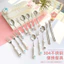 Mèo Dễ Thương Móng Vuốt Giả Sứ 304 Thép Không Gỉ Bộ Đồ Ăn 316 Thìa Nĩa Đũa Di Động Bộ Ba Mảnh Có Thể Hoạt Hình Sáng Tạo 26.4.2