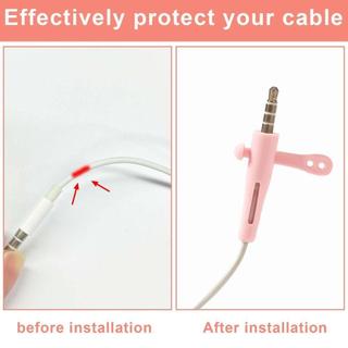 YRBWD 2 chiếc 3.5 Bảo vệ dây tai nghe, Phụ kiện silicon Bảo vệ dây tai nghe có dây, Vỏ silicon chống mài mòn đa chức năng đa năng
