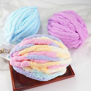 Đuôi Khăn Nhóm Nhỏ Đuôi Mèo Siêu Dày Ice Bar Dây Dày Handmade Chăn diy Dệt Chăn Cho Bạn Trai Bạn Trai TJOT