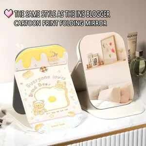 Bánh mì nướng Gương Trang Điểm Gấp Mini Thỏ Xanh Bền Đẹp Dễ Mang Theo Mọi Lúc