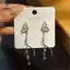 Bông Tai Dangle Hình Bướm Trắng Pha Lê - Quà Tặng Lãng Mạn Cho Tiệc Cưới